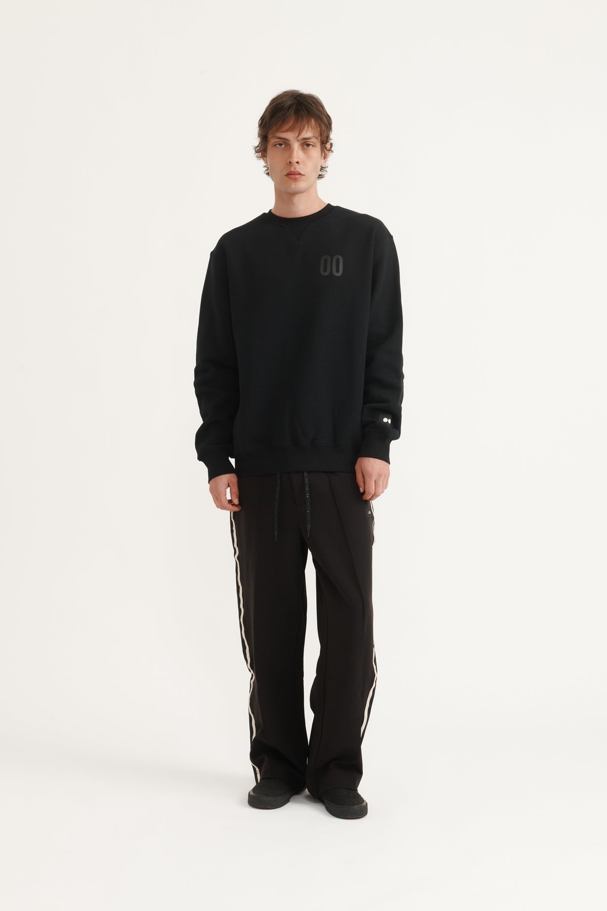HEAVYWEIGHT TERRY CREW - BLACK