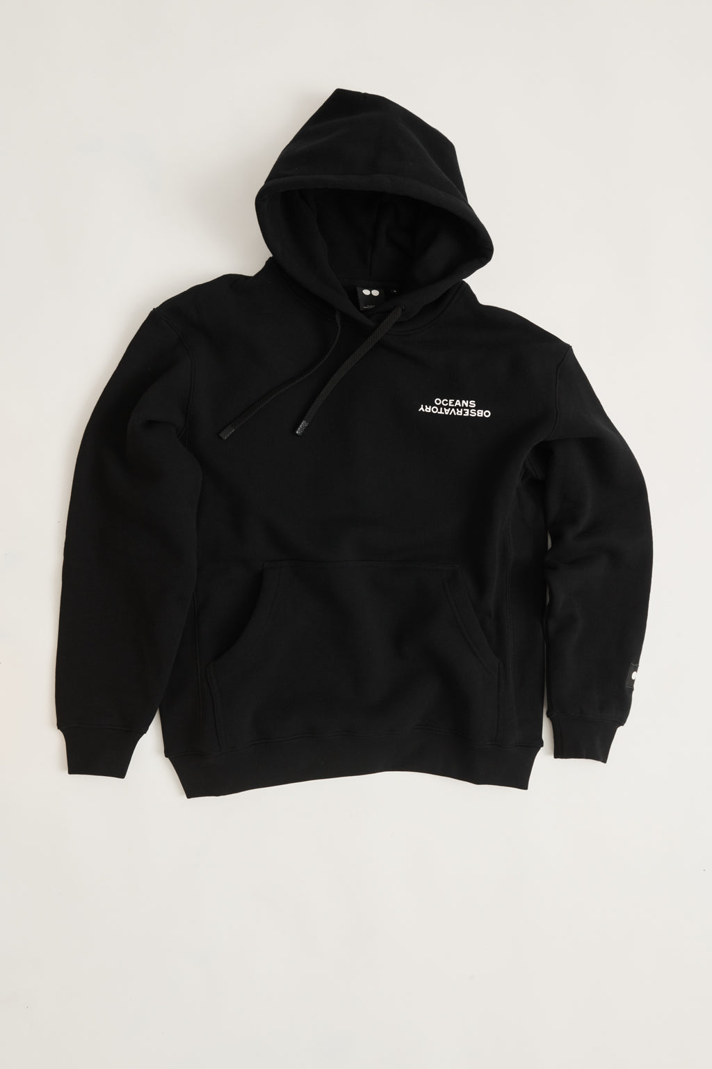 DOUBLE O HOODED SWEATER -  BLACK