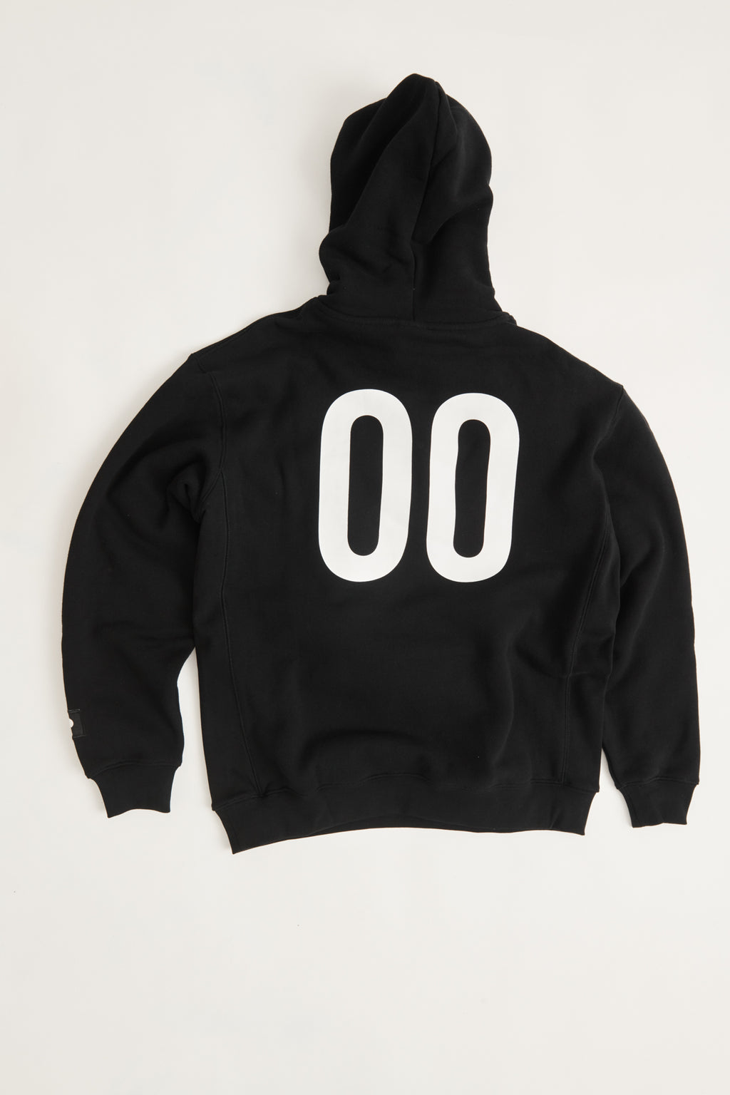 DOUBLE O HOODED SWEATER -  BLACK